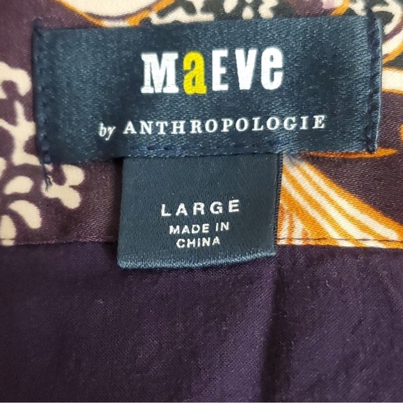 Anthropologie Midi Wrap Skirt size L - Picture 8 of 9